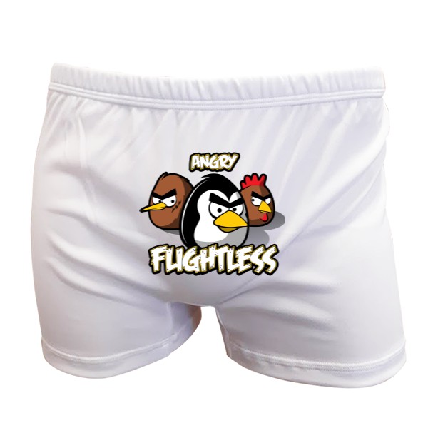 Trenýrky s potiskem Angry Flightless - Boxerky