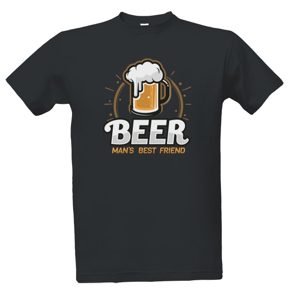 Tričko s potiskem Beer friend - Pánské