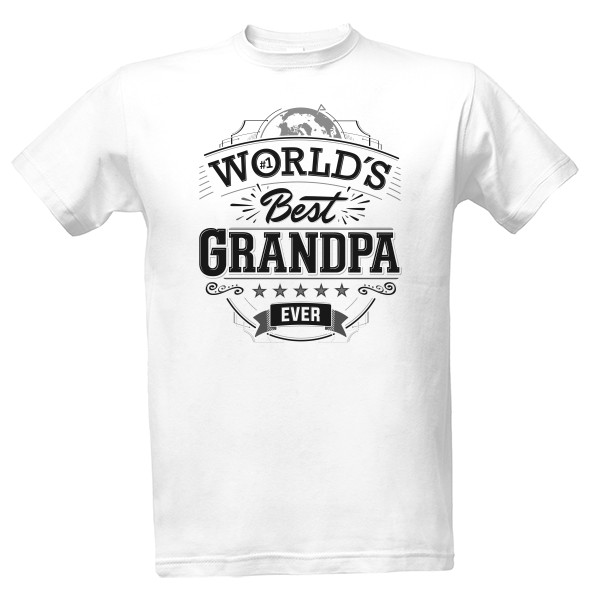 Tričko s potiskem Best Grandpa