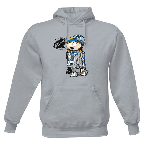 Pánská mikina s kapucí s potiskem Cartman R2D2 - Mikina