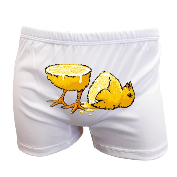 Trenýrky s potiskem Citronové kuře - Boxerky