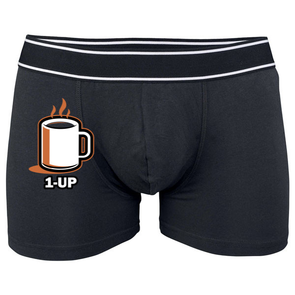 Boxerky Kariban s potiskem Coffee UP