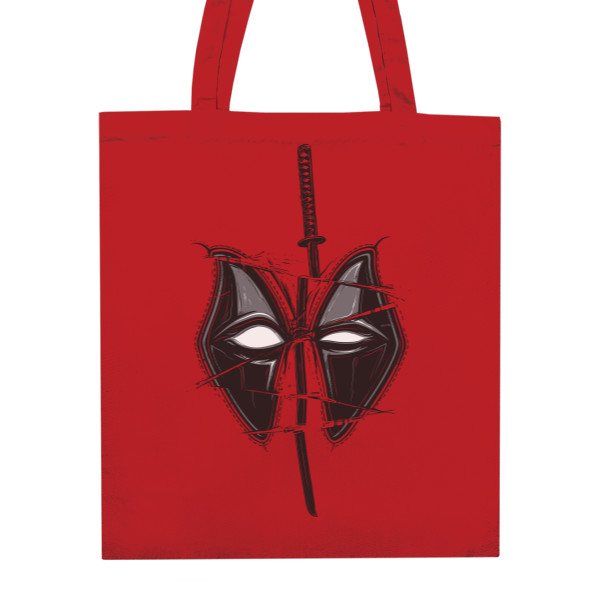 Nákupní taška unisex s potiskem Deadpool with sword