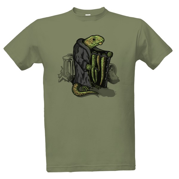 Tričko s potiskem Ještěří dealer - Pánské