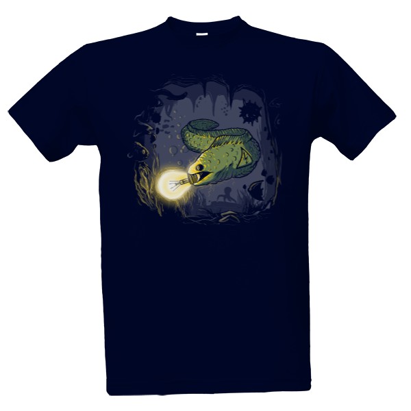 Tričko s potiskem Elektrický uhoř - Pánské