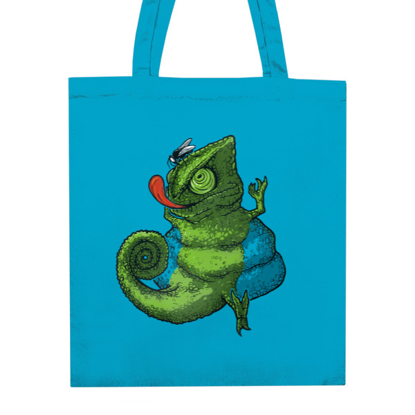 Nákupní taška unisex s potiskem Fat Chameleon