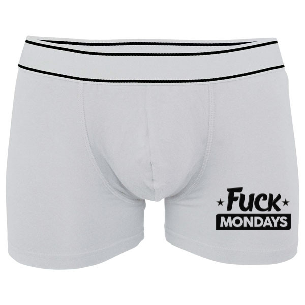 Boxerky Kariban s potiskem Fuck mondays