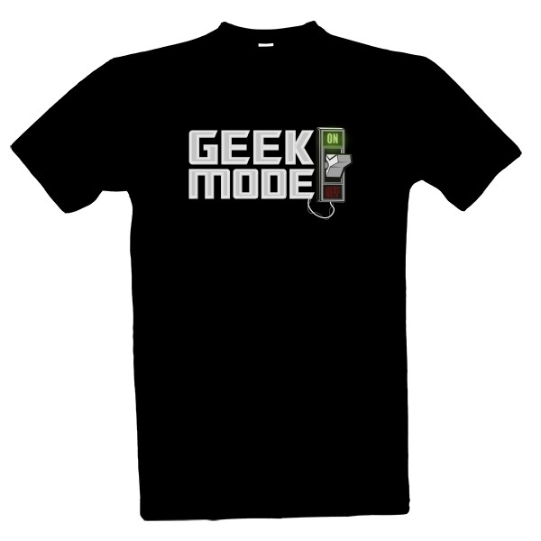 Tričko s potiskem Geek mode on - Pánské