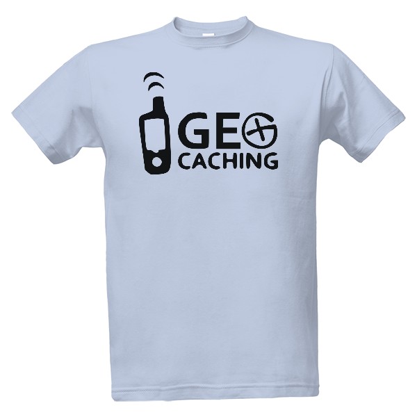 Tričko s potiskem Geocaching vysílačka