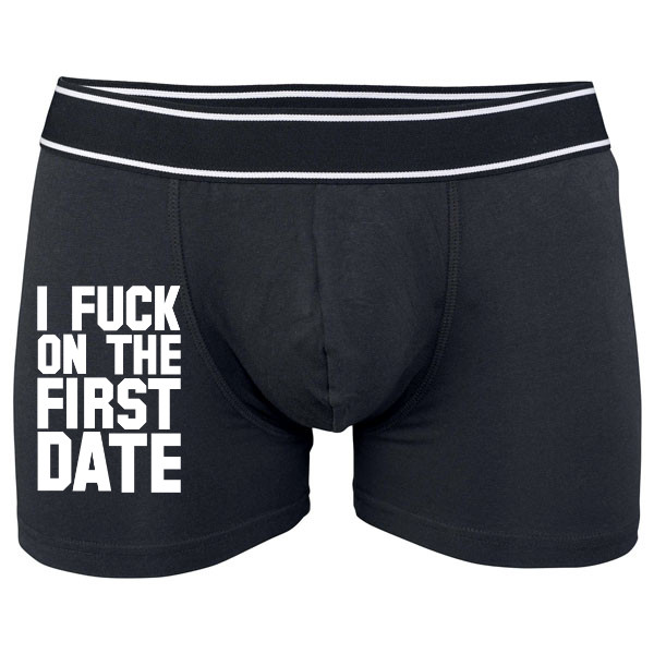 Boxerky Kariban s potiskem I fuck on the first date