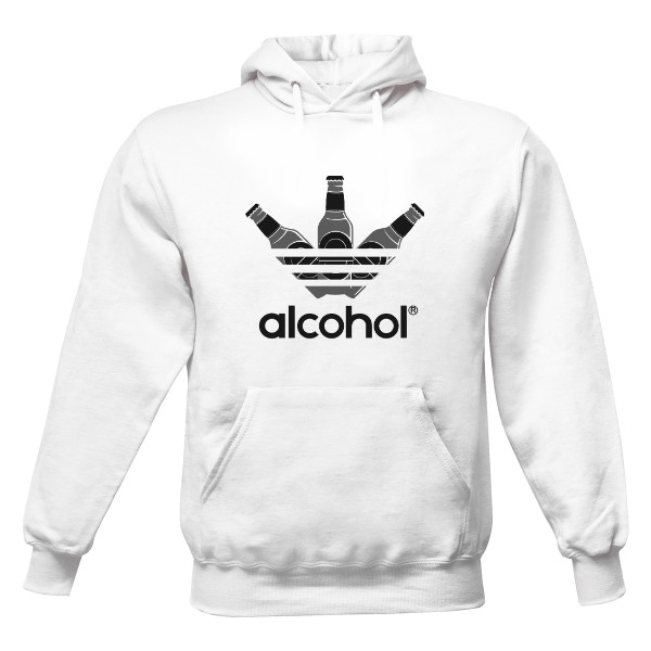 Pánská mikina s kapucí s potiskem Just Alcohol