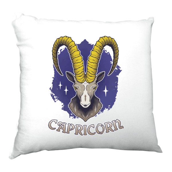 Polštář saténový s potiskem Kozoroh