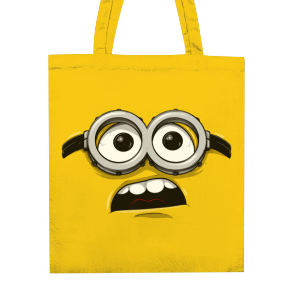 Nákupní taška unisex s potiskem Minion Confused face