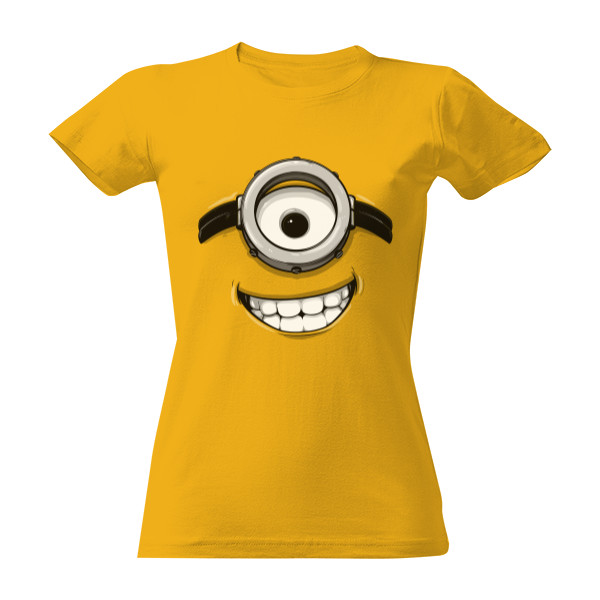 Tričko s potiskem Minion smiling face - Dámské