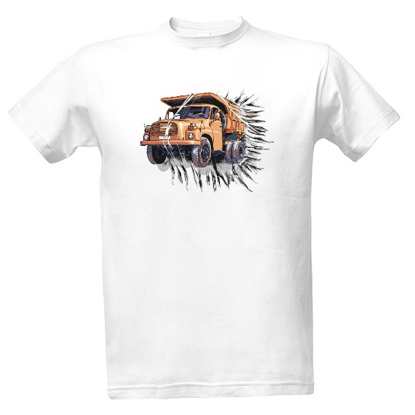 Tričko s potiskem Náklaďák T 148 S1 oranžová