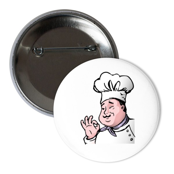 Odznáček  s potiskem odznak kuchař 