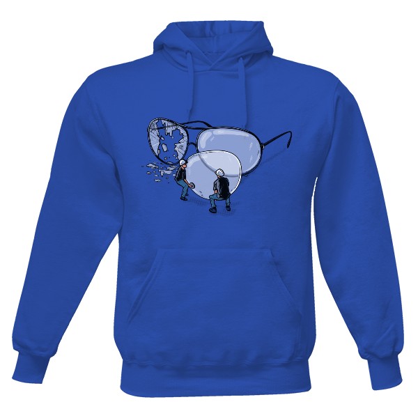 Pánská mikina s kapucí s potiskem Oprava brýlí