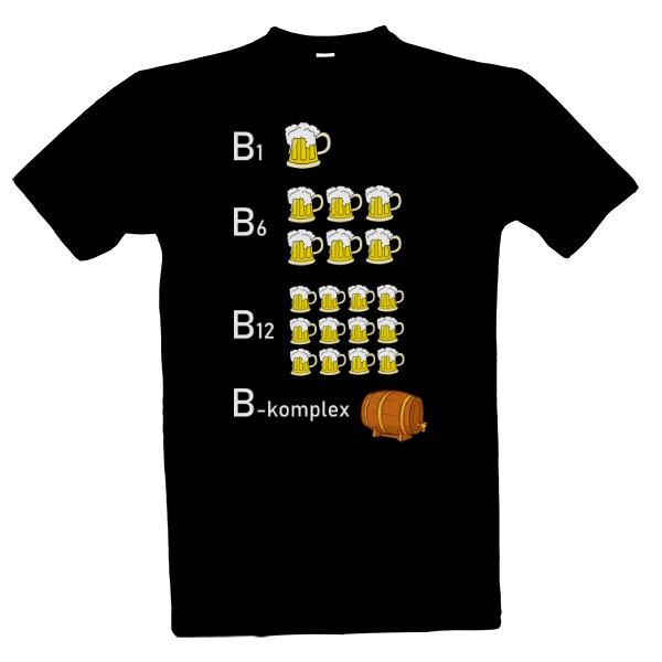 Tričko s potiskem pivo B komplex