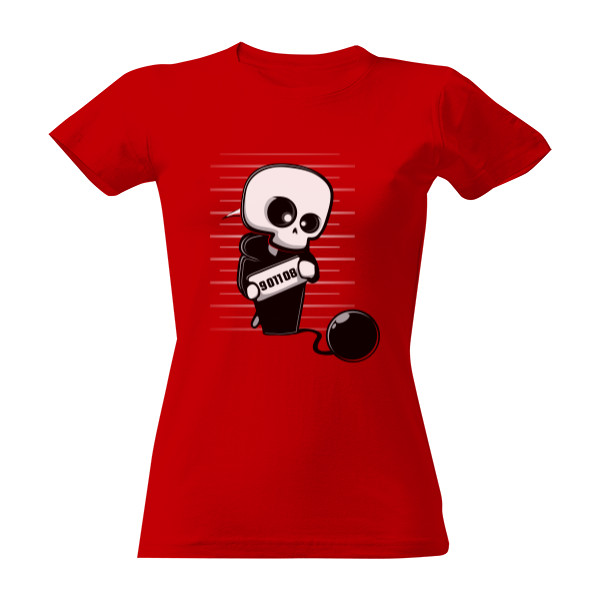 Tričko s potiskem Právem zatčen - Dámské