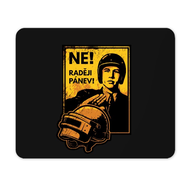 Podložka pod myš s potiskem Raději pánev