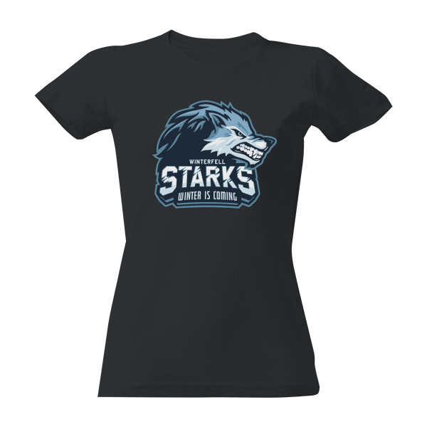 Tričko s potiskem Team Winterfell Starks - Dámské