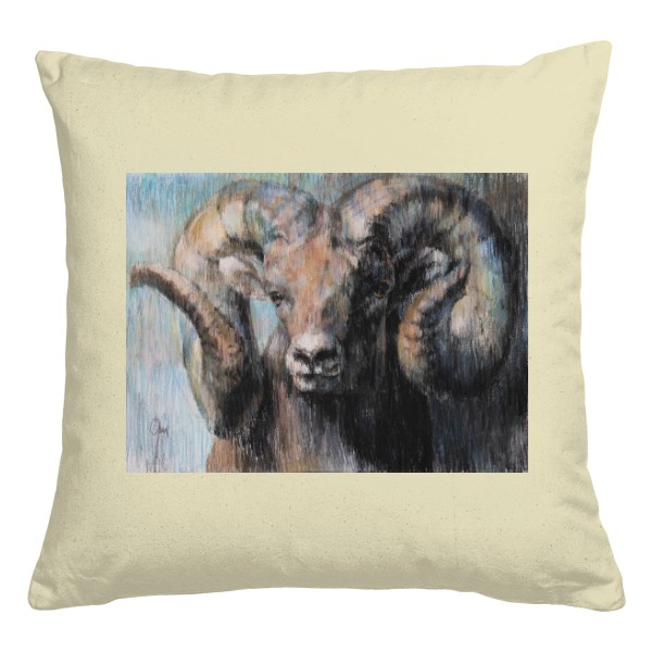 Polštář bavlněný  s potiskem Tvrdohlavý beran